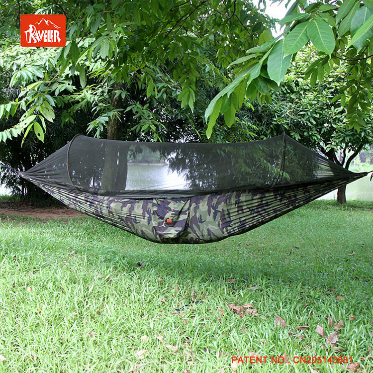 high quality customizable camo camping accessories mosquito net hammock hot tent