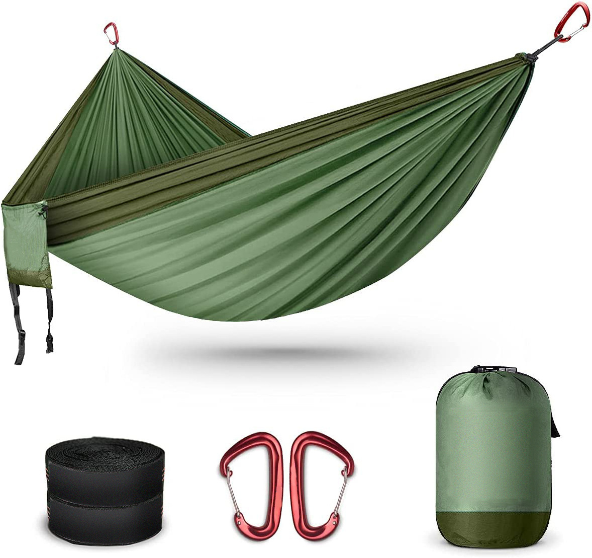 Camping Hammock Ultralight Portable Hammock for 2 People lightweight Parachute Nylon Double Hammocks