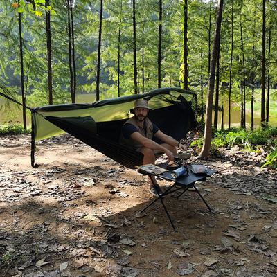 Hammock With Mosquito Net And Rain Fly 210t Nylon Folding Hammock Tent BestSuppliers