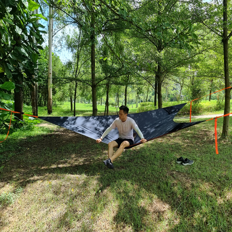 Portable Hammock 2-3 Person Design for Travel Backyard Outdoor Garden Camping Large Triangle Camping Tree Hammock