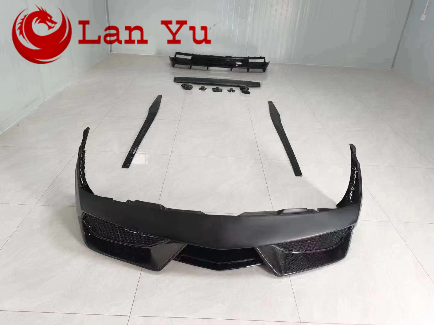 Runde For Lamborghini Gallardo LP550 LP560 LP570 DMC Style Front Bumper Carbon Fiber Side Skirts Rear Spoiler Body kit