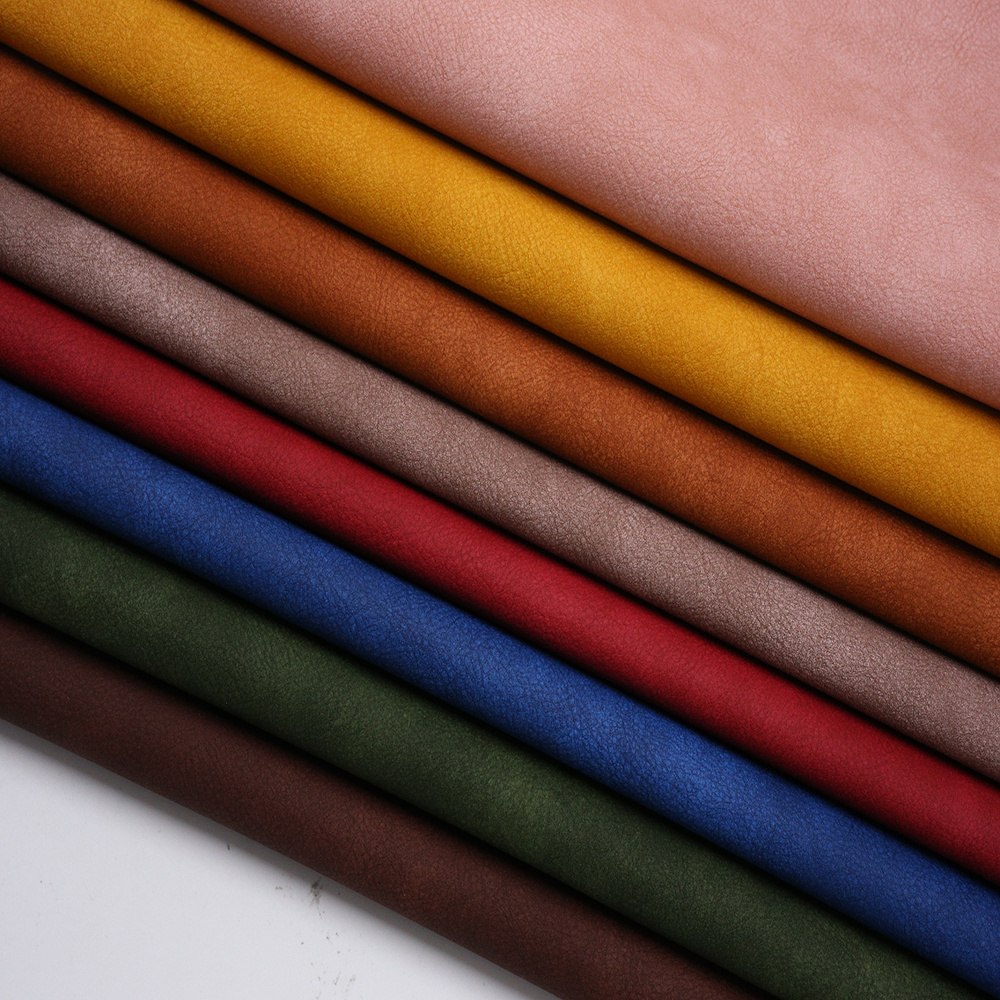 leather manufacturer wholesale Characterful 1.0MM fake leather fabric  PU artificial synthetic leather