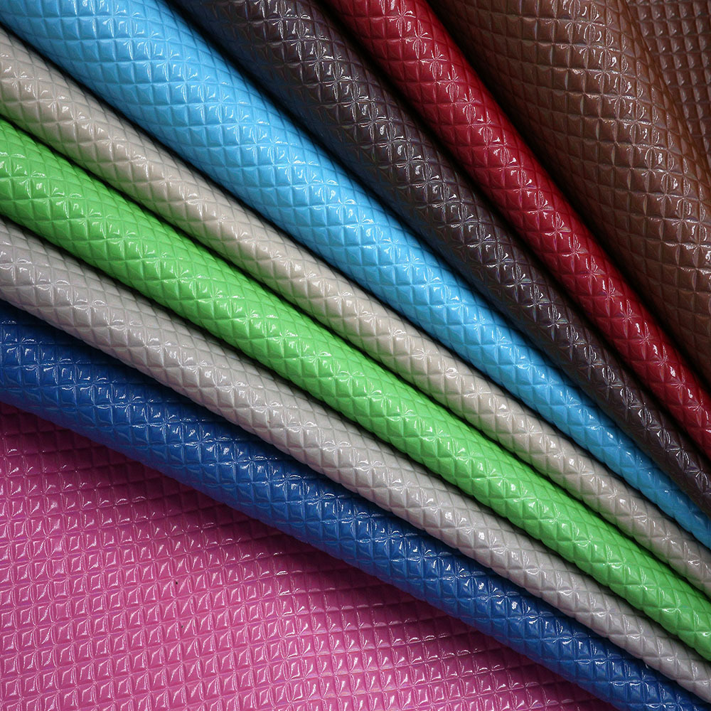 leather manufacturer wholesale Stylish 0.9MM pu leather embossed PU artificial synthetic leather