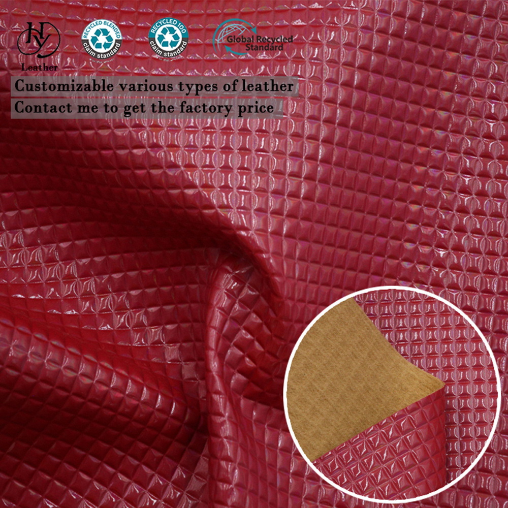 leather manufacturer wholesale Stylish 0.9MM pu leather embossed PU artificial synthetic leather