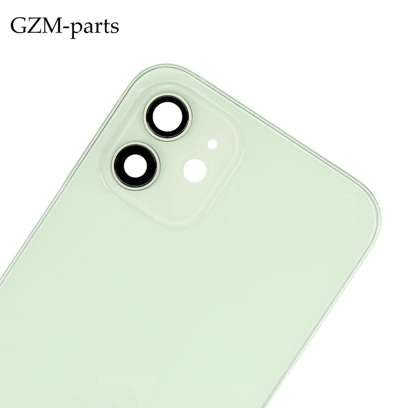 GZM-parts Back Housing Battery Door Cover Case for iPhone 12 Rear Housing