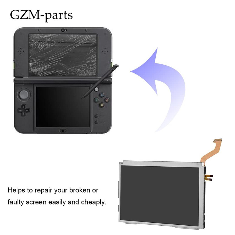 GZM-parts LCD Screen for for 3DS XL System Games, Replacement Parts Upper LCD Screen Display for Nintendo 3DS LL