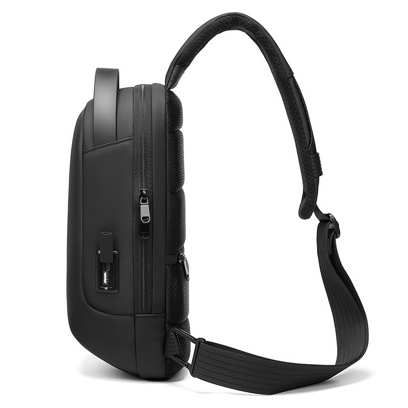 Factory new design hot sell bulk travel shoulder Chest bag korean crossbody custom men sling bag