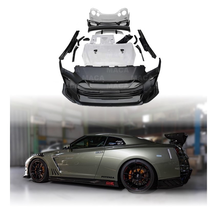 Premium Carbon Fiber and FRP Top Secret Style Body Kits For Nissan GTR R35 Aerodynamic Performance Kit 2008-2021