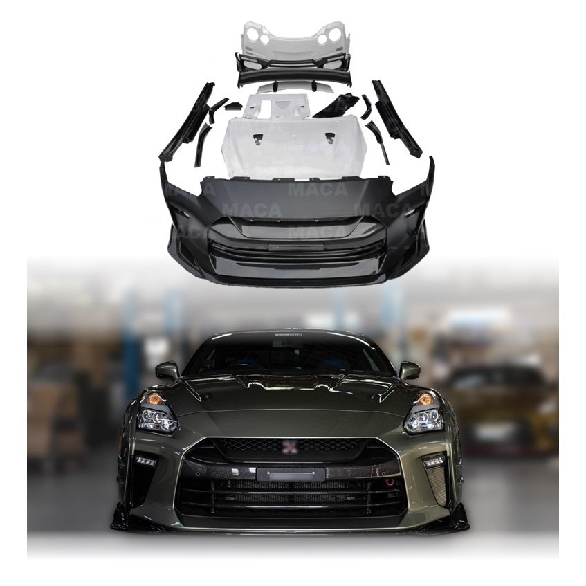 Premium Carbon Fiber and FRP Top Secret Style Body Kits For Nissan GTR R35 Aerodynamic Performance Kit 2008-2021