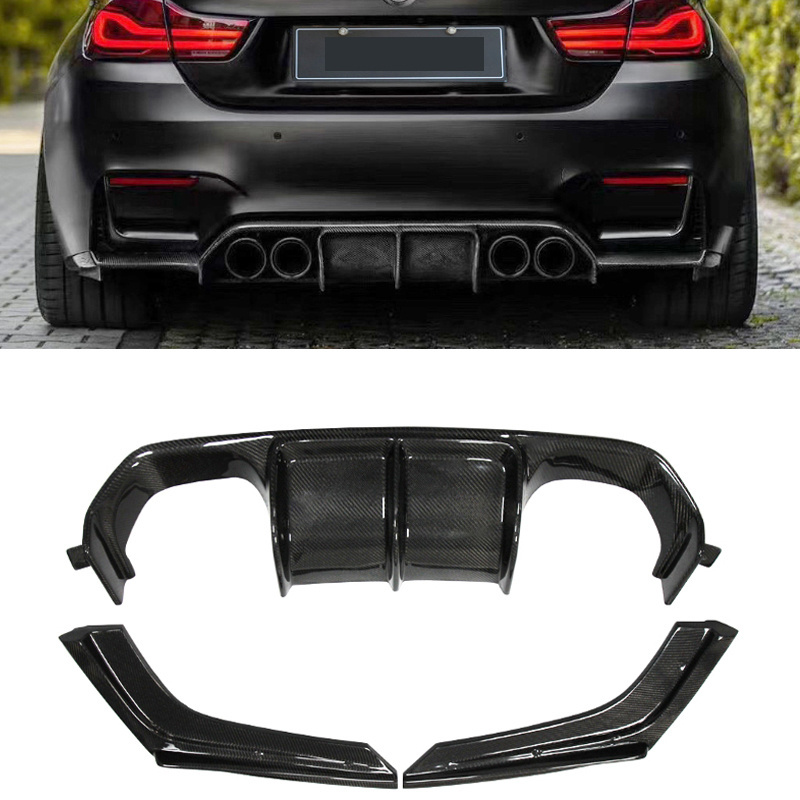 MP style F80  F82 F83 M3 M4 Carbon fiber body Kit  front lip side skirt diffuser for BMW