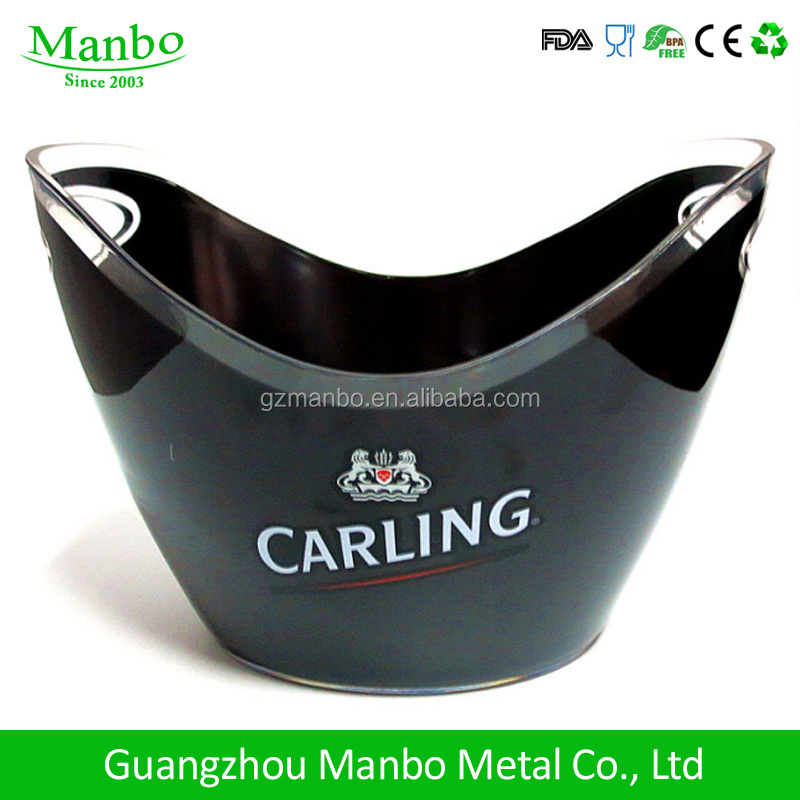 Wholesale Cheap Price Customized Matte Color Plastic Beer Bottle Cooler Ice Bucket