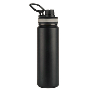 24oz Wide Mouth Double Wall Vacuum Flask Insulated Stainless Hydration Flask Tumbler Cup With Spout Lid