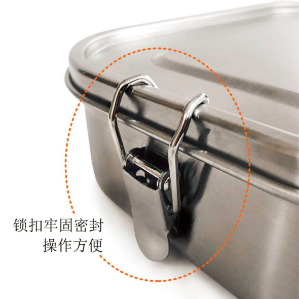 Factory Wholesale Food Grade Tiffin Bento Box Leakproof Stainless Steel Lunch Box With Compartments