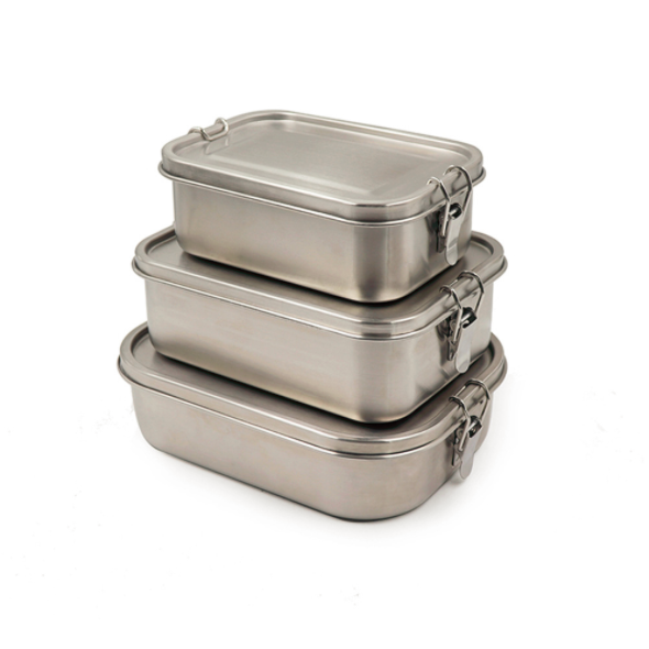 Factory Wholesale Food Grade Tiffin Bento Box Leakproof Stainless Steel Lunch Box With Compartments