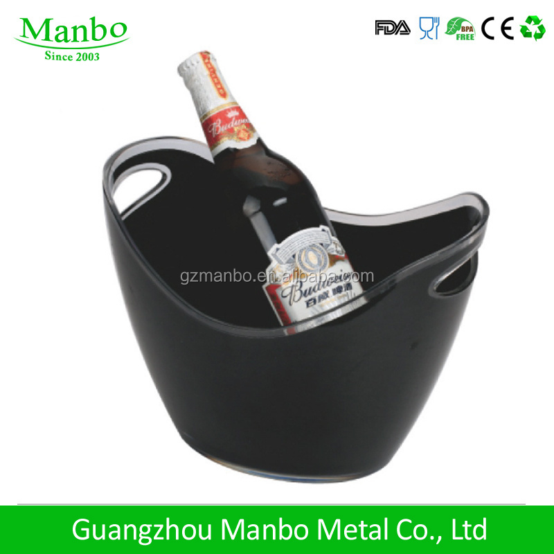 Wholesale Cheap Price Customized Matte Color Plastic Beer Bottle Cooler Ice Bucket