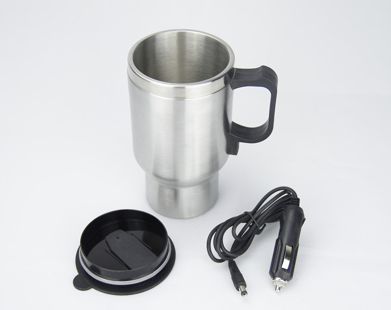 16oz Gift Promotion Electric Car Heated Travel Mug With Handle