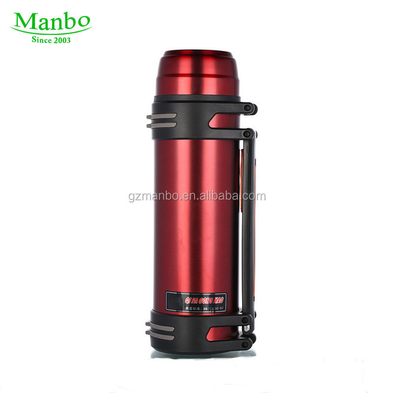 2018 Hot Sale BPA Free Double Wall Vacuum Stainless Steel 2 Liter Flask Water Bottle With Handle