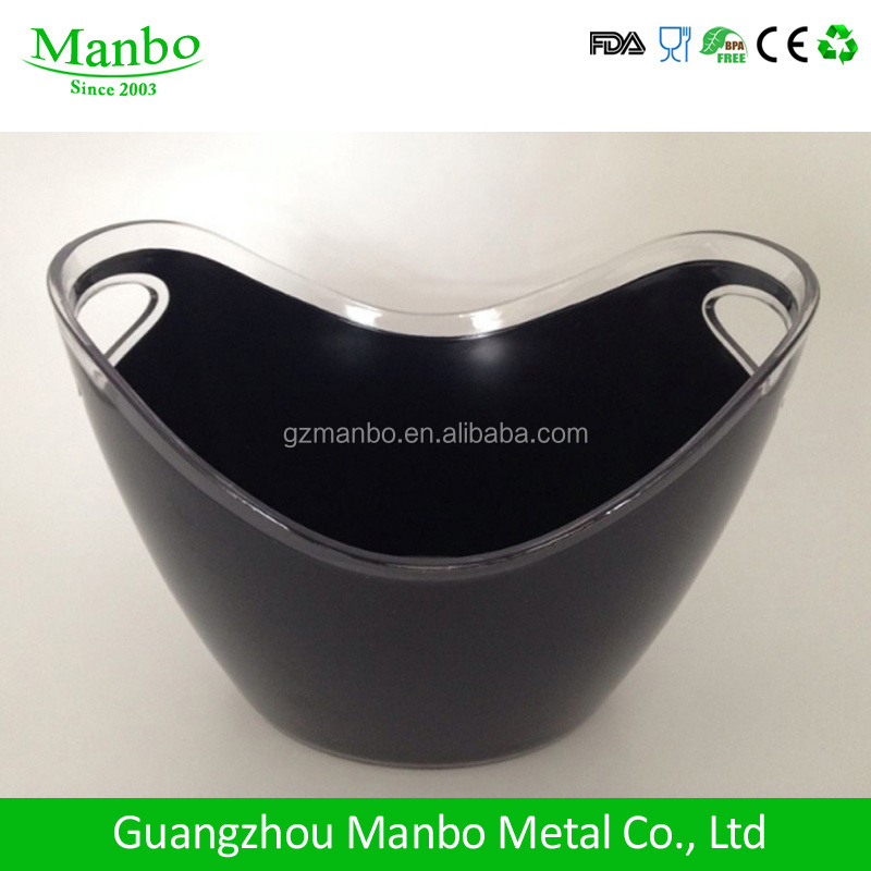 Wholesale Cheap Price Customized Matte Color Plastic Beer Bottle Cooler Ice Bucket