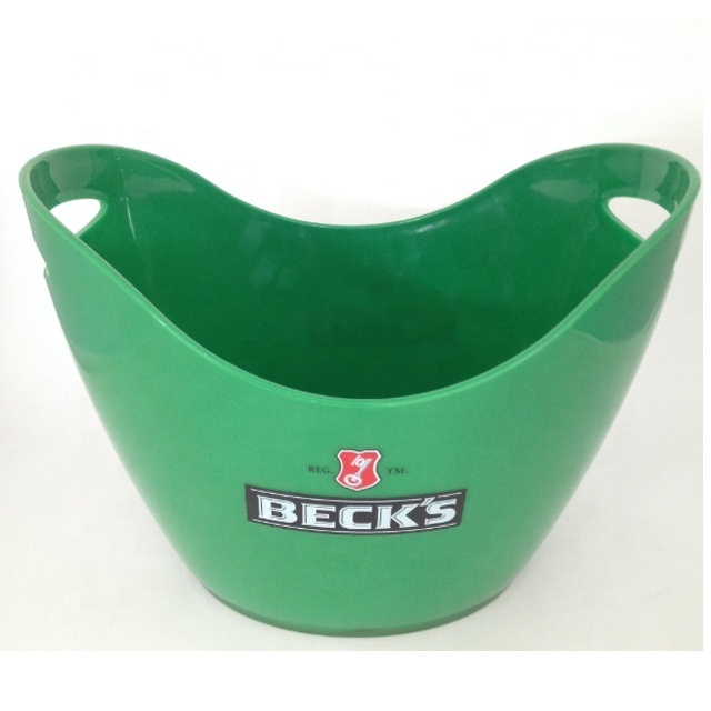 Wholesale Cheap Price Customized Matte Color Plastic Beer Bottle Cooler Ice Bucket