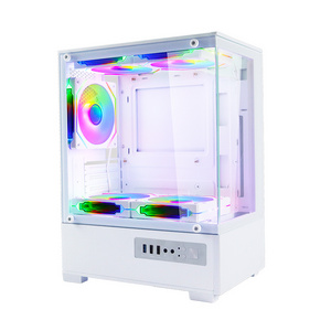 MANMU Oem Odm Tempered Glass Mini Pc Case Various Types Vertical Gpu Gaming pc Cases Latest Gaming Computer Cases Towers