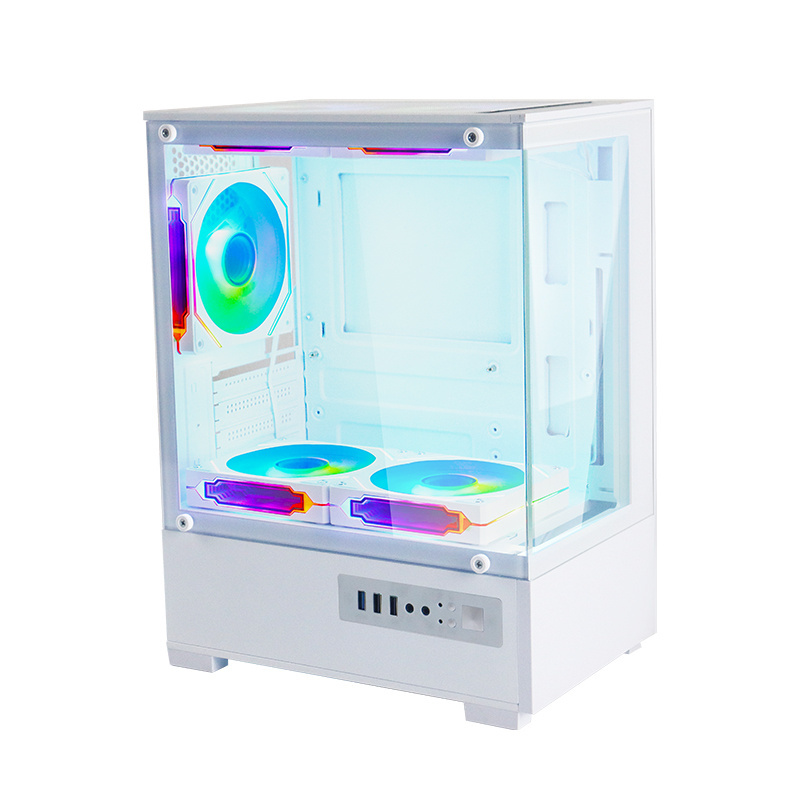 MANMU Oem Odm Tempered Glass Mini Pc Case Various Types Vertical Gpu Gaming pc Cases Latest Gaming Computer Cases Towers