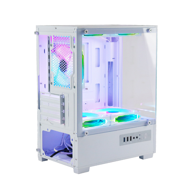 MANMU Oem Odm Tempered Glass Mini Pc Case Various Types Vertical Gpu Gaming pc Cases Latest Gaming Computer Cases Towers