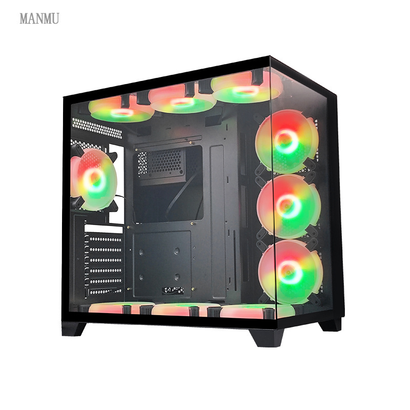 MANMU Factory Customized Full Setup Gaming Cpu Case ATX Computer Case Desktop Cabinet PC Case