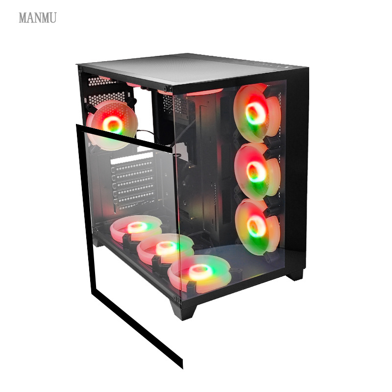 MANMU Factory Customized Full Setup Gaming Cpu Case ATX Computer Case Desktop Cabinet PC Case