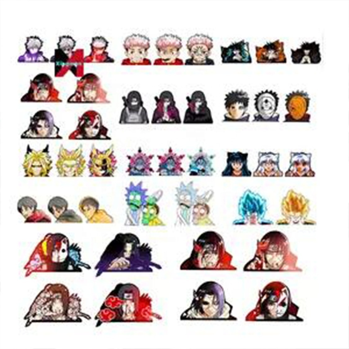 Stock More than 1,000 designs Waterproof Lenticular Motion Stickers Anime Sticker 3D Anime Motion Car Stickers