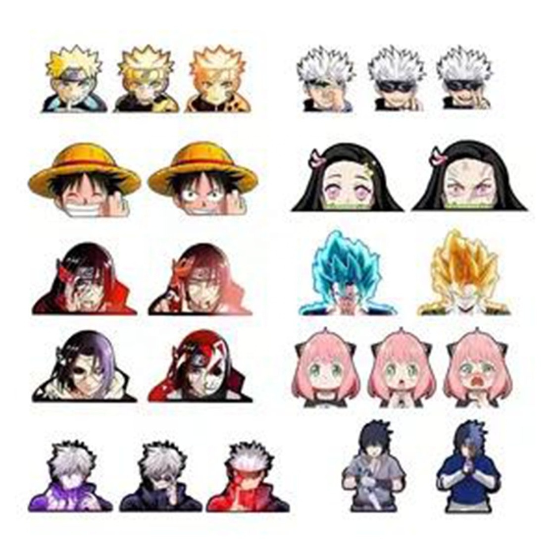 Stock More than 1,000 designs Waterproof Lenticular Motion Stickers Anime Sticker 3D Anime Motion Car Stickers