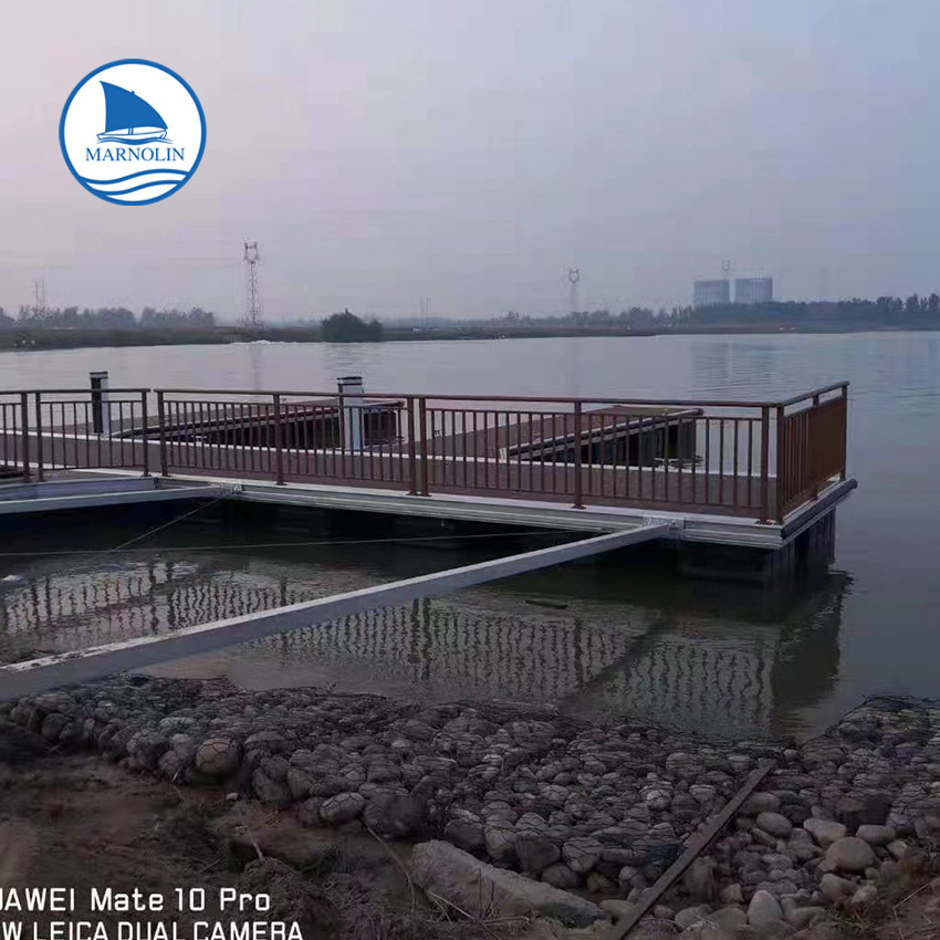 aluminum alloy ship floating dock design for sale ship platform marine modular pontoon boats floats for sale