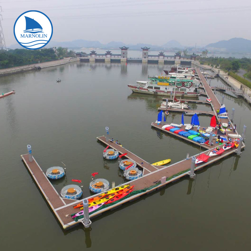 Aluminum Floating Pontoon Prefabricated Wood House Fishing Floating Pontoon Dock For Boat Ship House