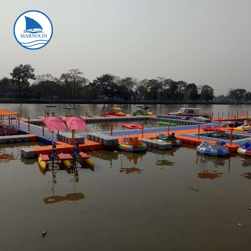 Popular modular floating dock plastic HDPE dock floats block prices