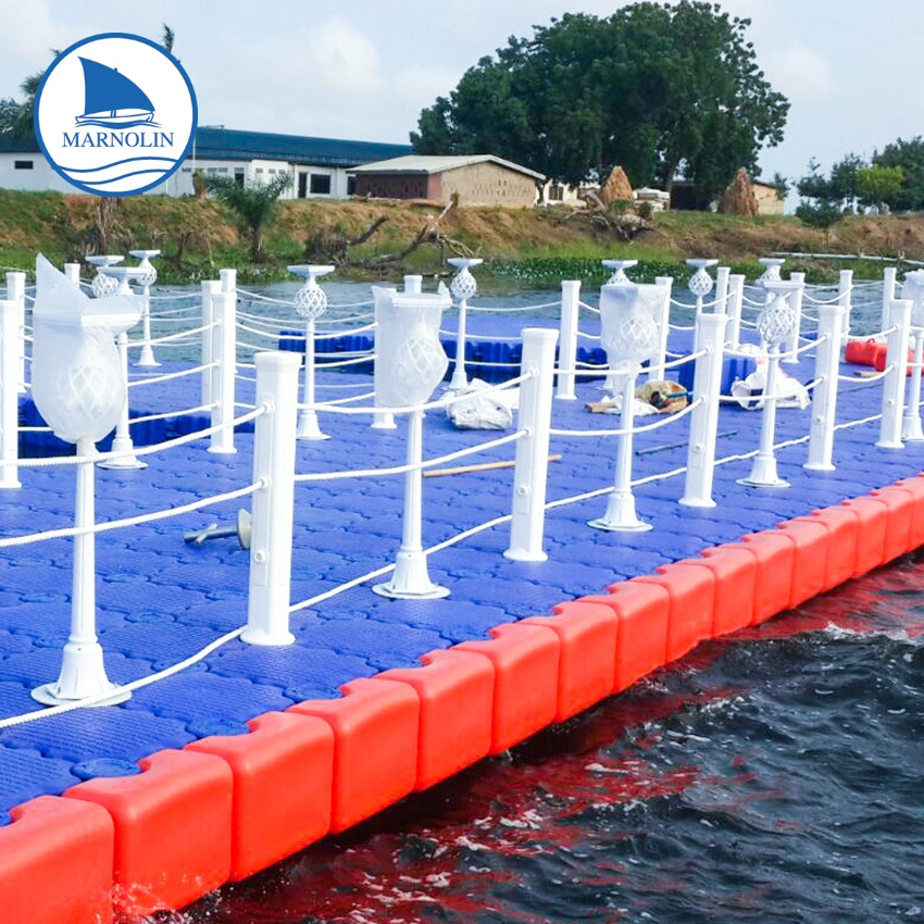 marine polyethylene LLDPE foam filled plastic floating dock plastic pontoon floats boats floater