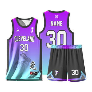 High Quality Latest Design Custom Sublimation Basketball Uniform Polyester Breathable Quick Dry Basketball Jersey Set