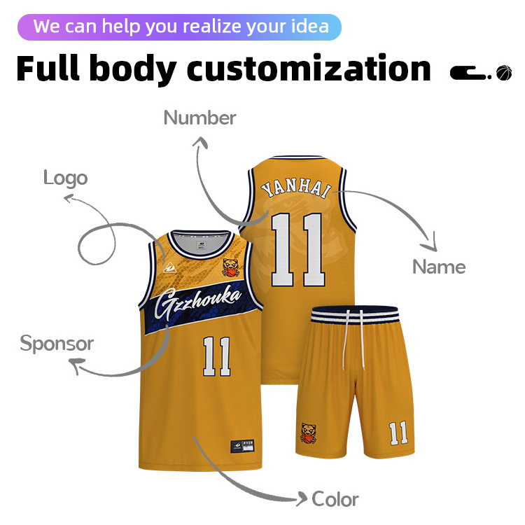 Basketball Jersey set Maillots de basket Camisetas de baloncesto Basketball Uniform set