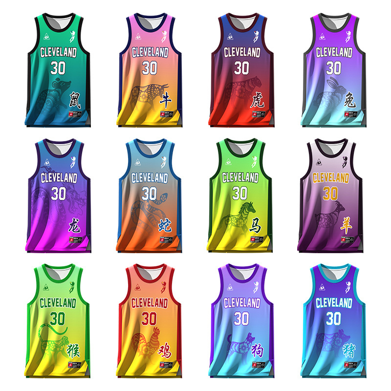 High Quality Latest Design Custom Sublimation Basketball Uniform Polyester Breathable Quick Dry Basketball Jersey Set