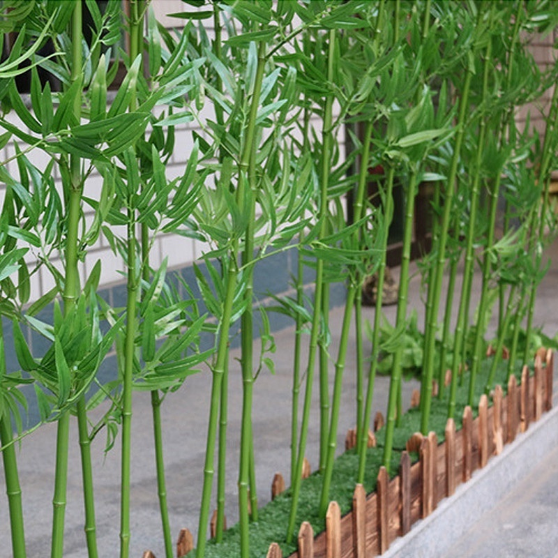 outdoor and indoor decorative lifelike bamboo plant artificial bamboo fence for decoration