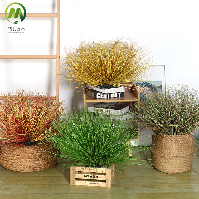 New Style Artificial Grass Green Plants Artificial Pampas Grass Faux Shrubs Plant Wheat Grass for Office Ornament Landscape