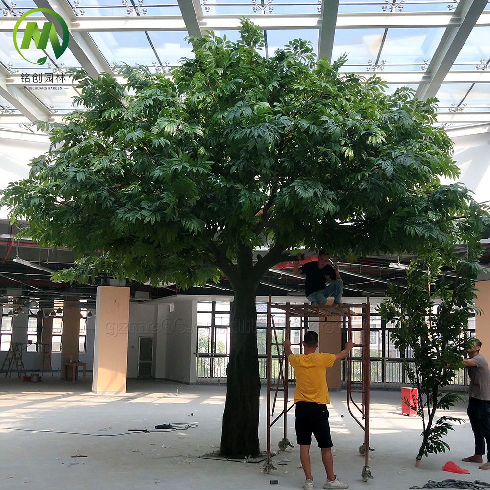 Customized artificial ficus tree evergreen big fiberglass trees artificial banyan trees for outdoor decoration