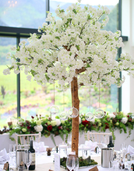 Artificial silk cherry blossom tree cherry blossom wedding centerpiece for sell decoration wholesale