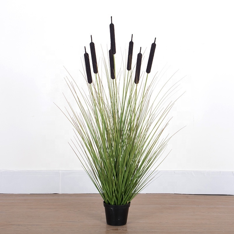 Factory direct artificial onion plants with pot lifelike artificial reed plant/plastic onion grass