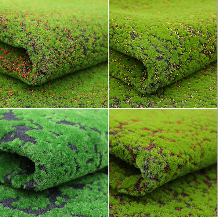 New design artificial moss turf grass wall art artificial plant panels 3d moss grass wall for decoration