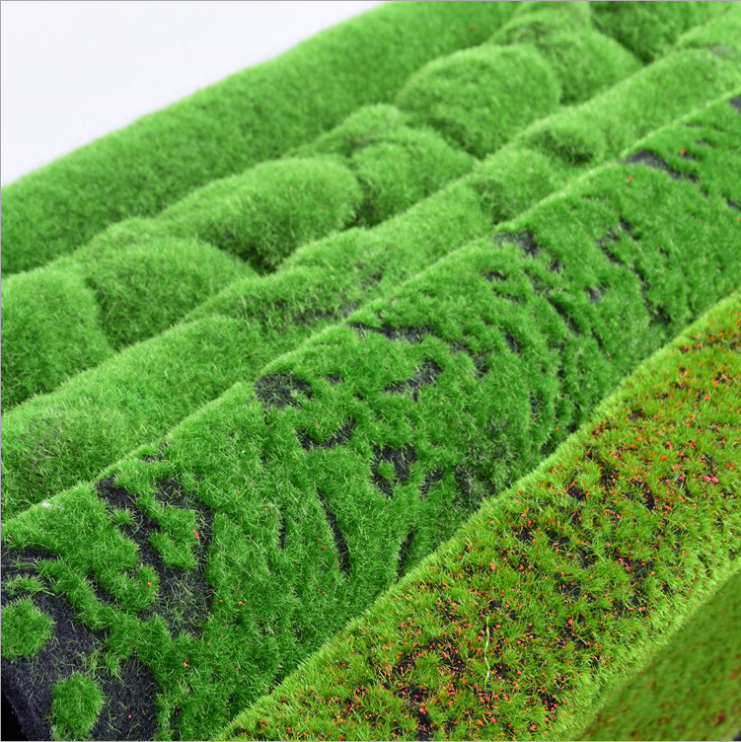 New design artificial moss turf grass wall art artificial plant panels 3d moss grass wall for decoration