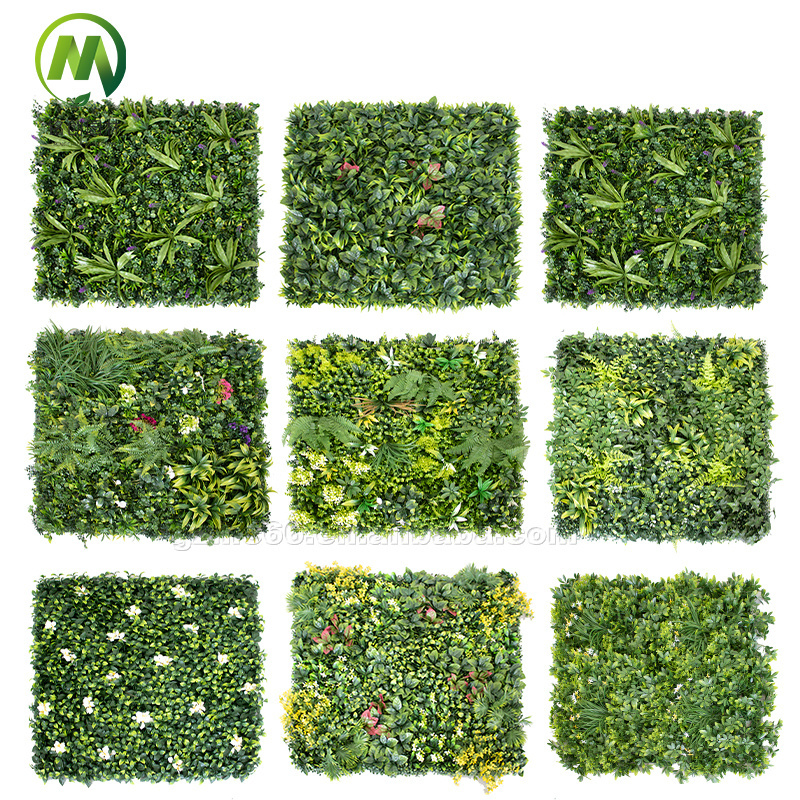 Customized Jungle Style Artificial Plant Wall Outdoor Grass Wall Vertical Plants Wall Hanging Plant for Decoration