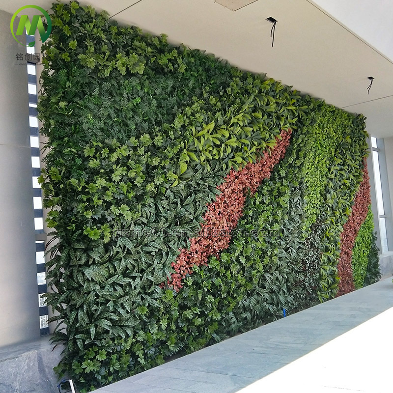 Customized Jungle Style Artificial Plant Wall Outdoor Grass Wall Vertical Plants Wall Hanging Plant for Decoration