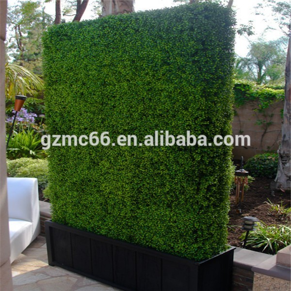 Customized boxwood artificial grass wall vertical panels 	artificial boxwood hedges with planter for sale OEM factory price