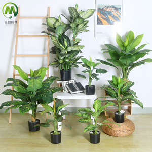 outdoor indoor modern artificial green plant artificial plant cheap tropical plants more beautiful decor