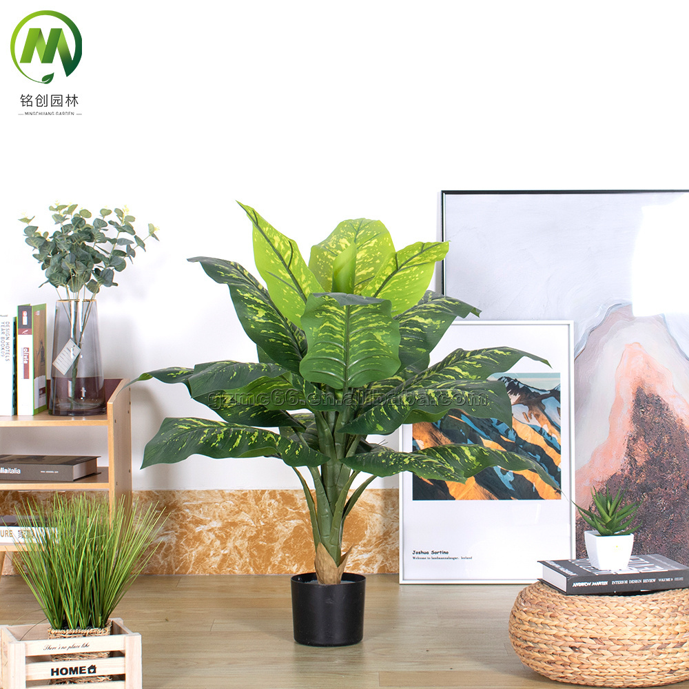 outdoor indoor modern artificial green plant artificial plant cheap tropical plants more beautiful decor