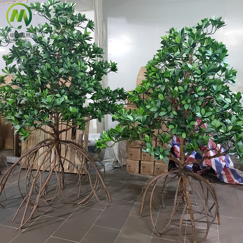 Mingchuang Hot Sales Customized Cheap PE Green tree plant Artificial Mangrove Trees for Home Decoration